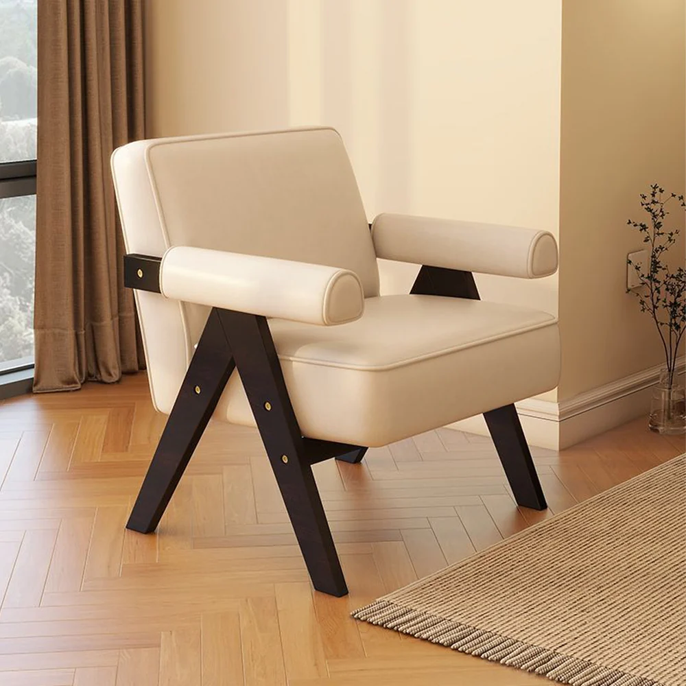 LIVARA EC1027 Solid Wood Frame Leisure Chair - Image 3