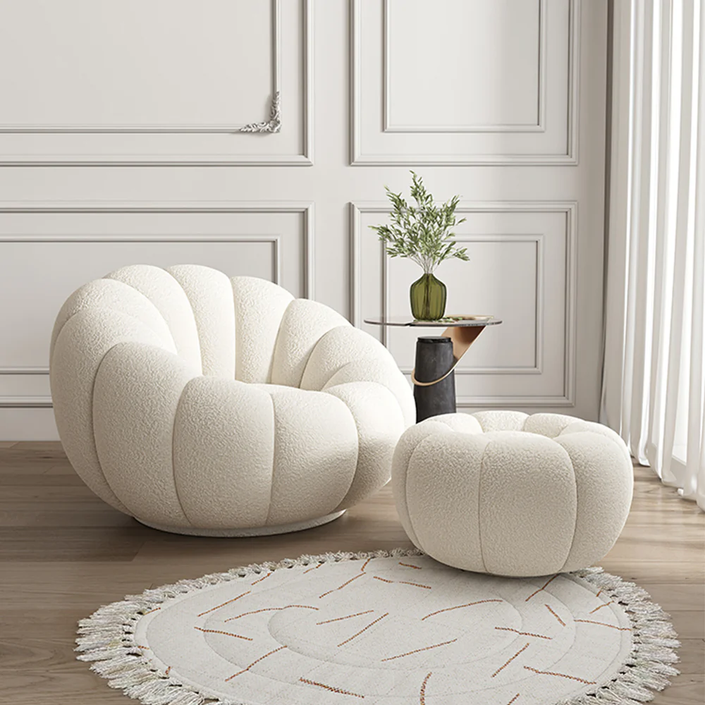 LIVARA EC1162 Lamb Fleece Leisure Chair - Image 2