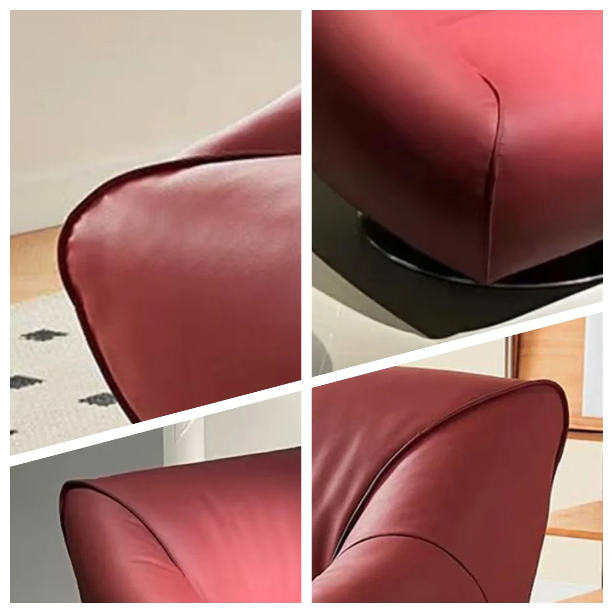 LIVARA EC1242 Faux Leather Leisure Chair - Image 4