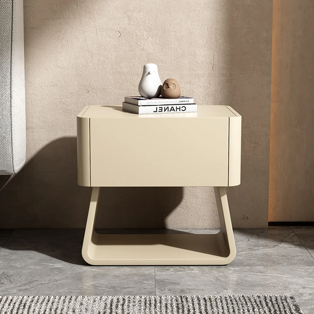 LIVARA NT1007 Modern Minimalist Style Bedside Table With Simple Storage And Small Side Table - Image 5