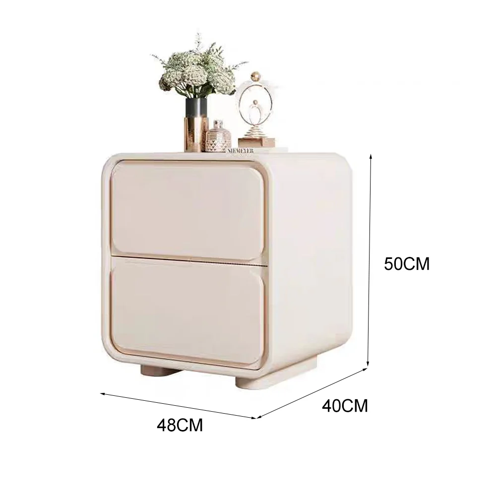 LIVARA NT1034 MDF Upholstered Bedside Table - Image 5