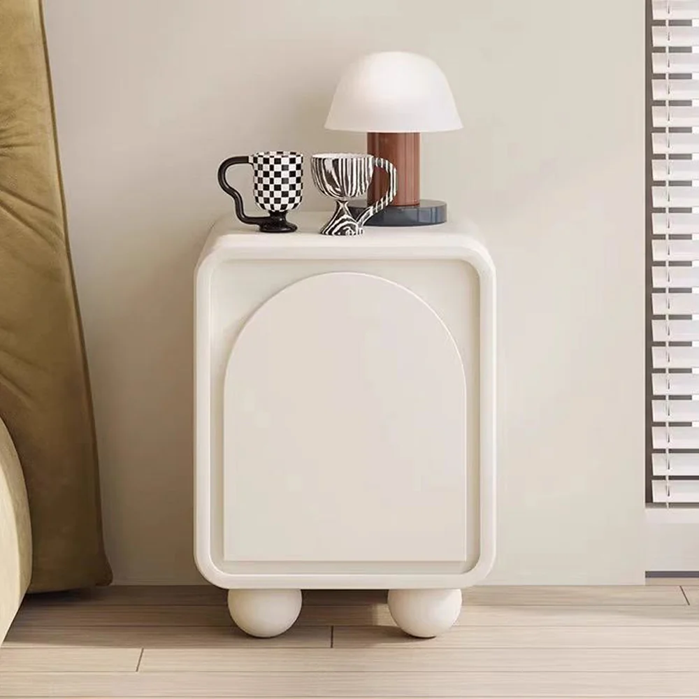 LIVARA NT1050 Cream-Style MDF Painted Bedside Table - Image 3