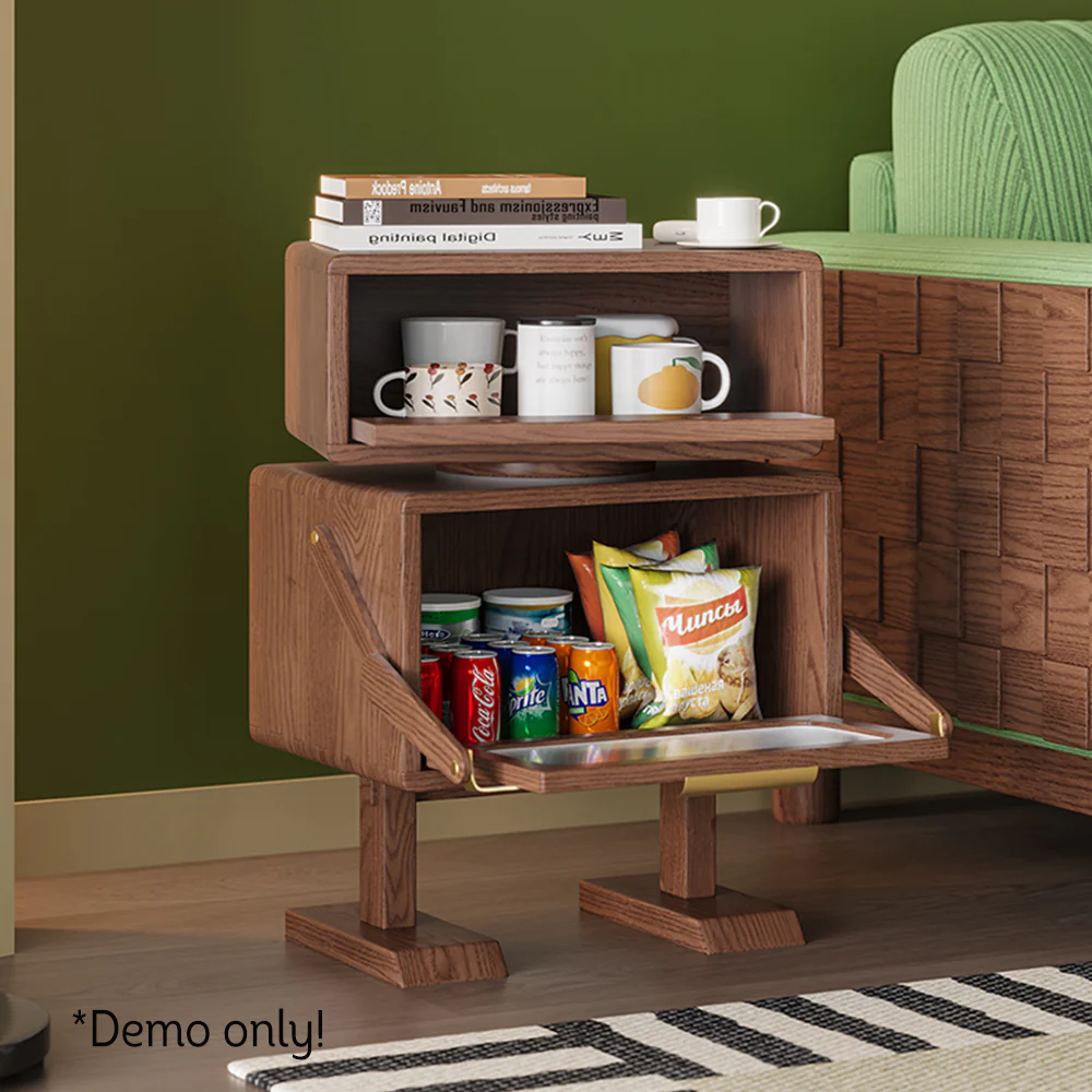 LIVARA Robot Design Sofa Side Table/Bedside Table Stylish Storage Cabinet - Image 3