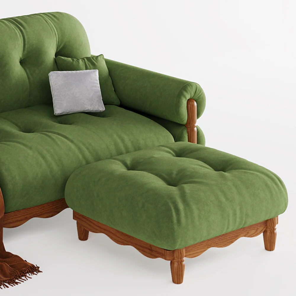 LIVARA 918 Vintage Style Velvet Sofa 180-280cm With Throw Pillows - Image 11