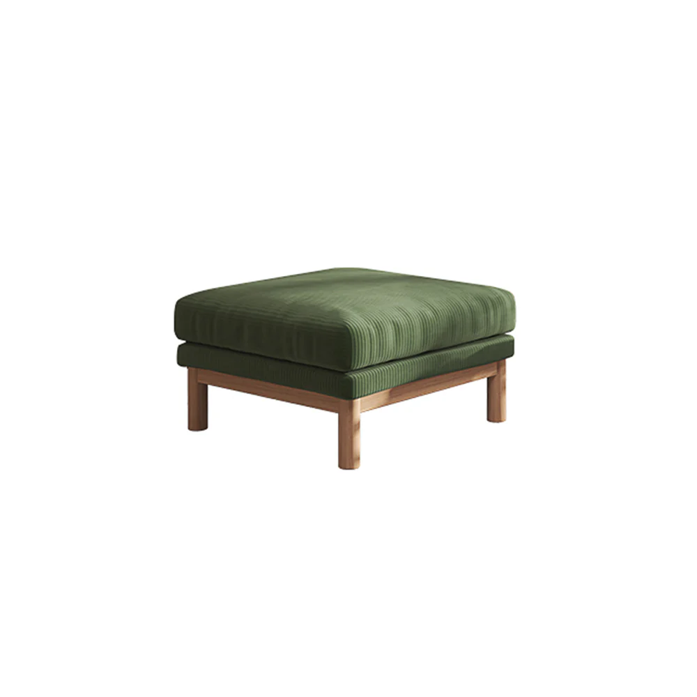 LIVARA HXSF01 Corduroy Fabric Sofa/Footstool Solid Wood Frame - Image 15