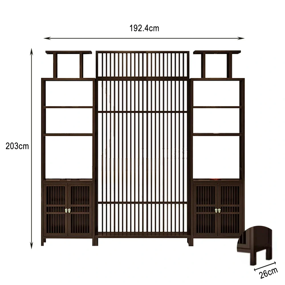 LIVARA Bamboo Raises Two Storage Cabinets With 71Cm And 91Cm Screens - Image 10
