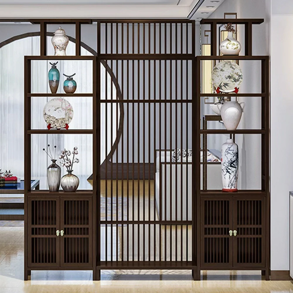 LIVARA Bamboo Raises Two Storage Cabinets With 71Cm And 91Cm Screens - Image 2