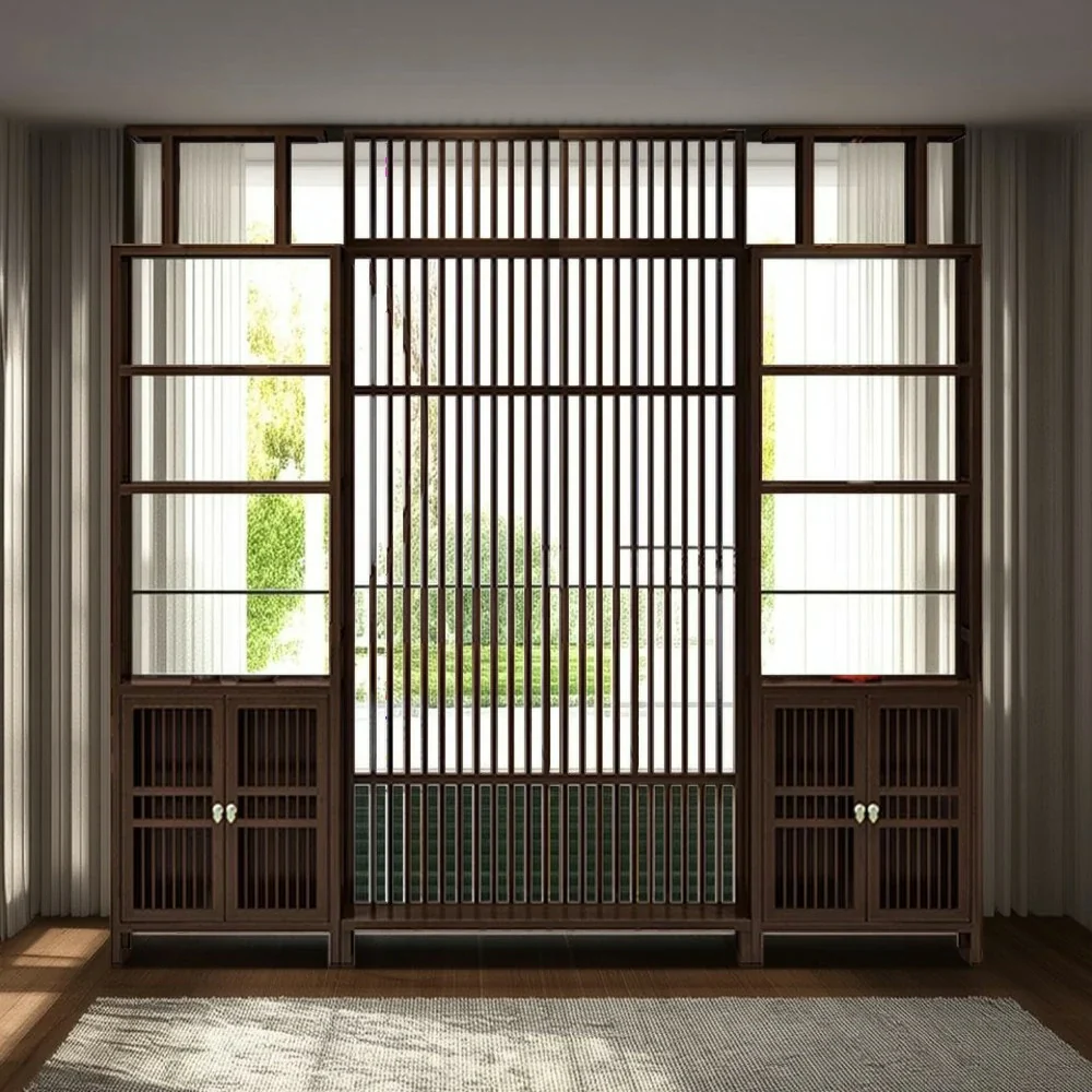 LIVARA Bamboo Raises Two Storage Cabinets With 71Cm And 91Cm Screens - Image 7