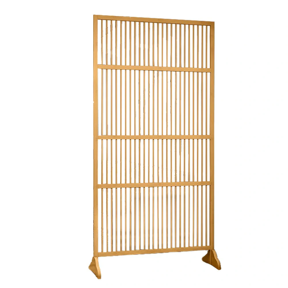 LIVARA Bamboo High Screen Partition 71Cm 100Cm Wood Color Walnut Color - Image 6