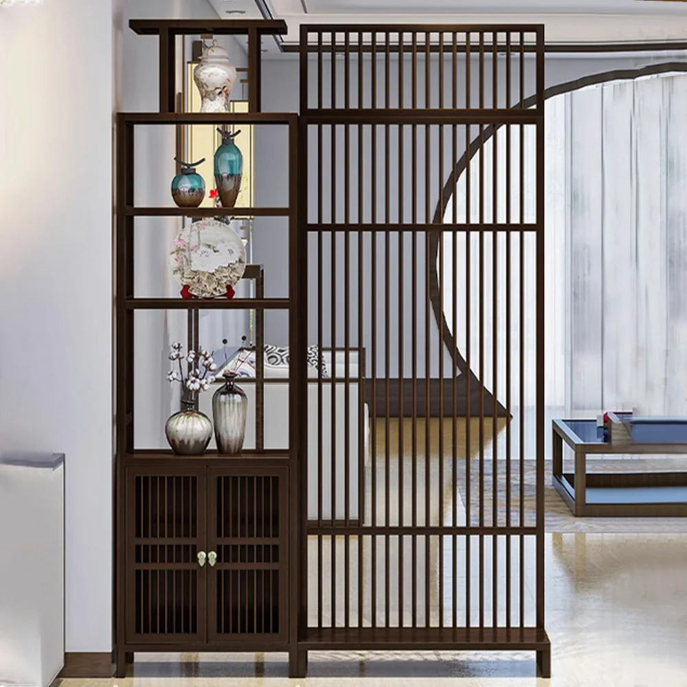 LIVARA Bamboo Height Storage Cabinet With 71Cm And 91Cm Screen Partitions - Image 4