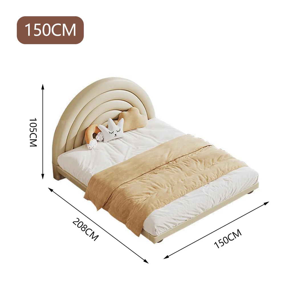 LUXORA B1417 150/180cm Solid Wood Frame Kids Bed-Artificial Leather - Image 5