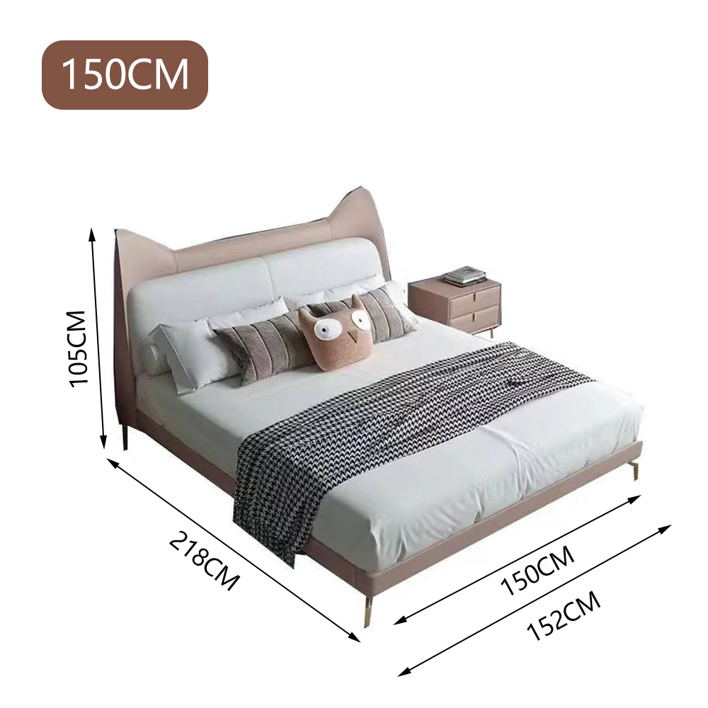 LUXORA CB1108 150/180cm Solid Wood Cartoon Bear Ear Shaped Kids Bed - Image 6