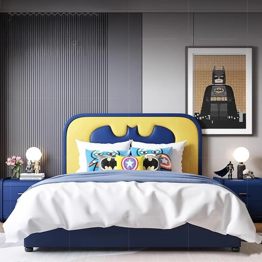LUXORA CB1115 150/180cm Solid Wood Frame Cartoon Bat-Shaped Kids Bed - Image 2