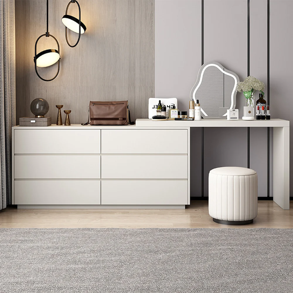 LUXORA DR1036 120-140cm Eco-Friendly Board Vanity Able With LED Mirror - Image 2