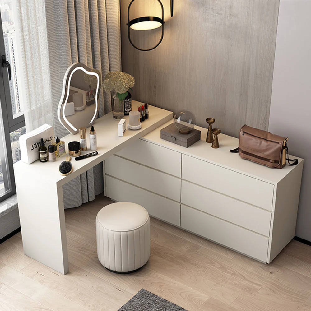LUXORA DR1036 120-140cm Eco-Friendly Board Vanity Able With LED Mirror - Image 3