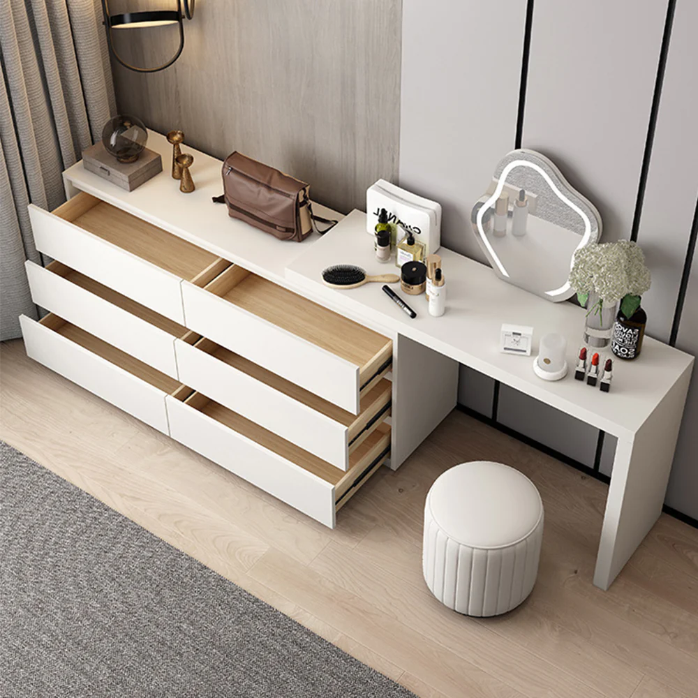 LUXORA DR1036 120-140cm Eco-Friendly Board Vanity Able With LED Mirror - Image 4
