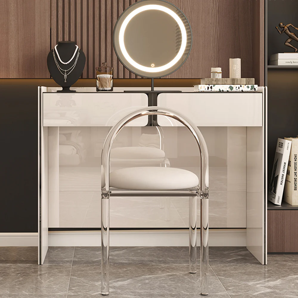 LUXORA DR1053 100-120cm Modern Minimalist Solid Wood Cabinet Lacquered Dressing Table - Image 2