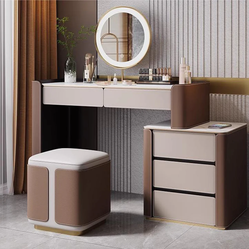 LUXORA DR1060 80-120cm Lacquered Solid Wood Tabletop Dressing Table - Image 3