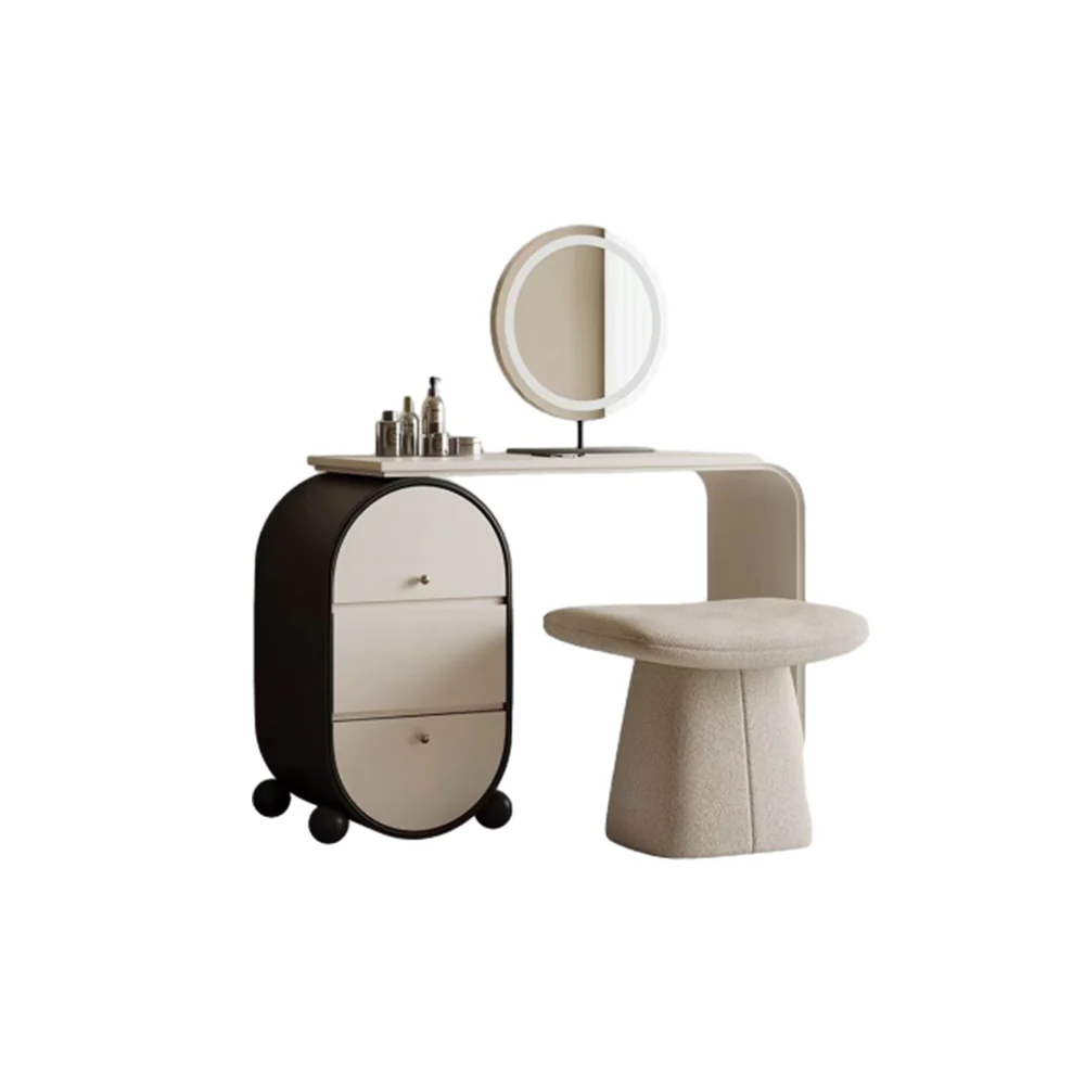 LUXORA DR1082 100-120cm Lacquered Solid Wood Tabletop Dressing Table