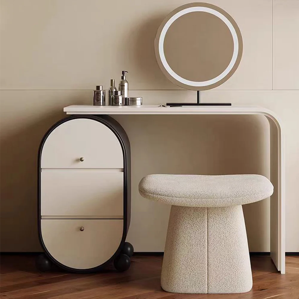 LUXORA DR1082 100-120cm Lacquered Solid Wood Tabletop Dressing Table - Image 2