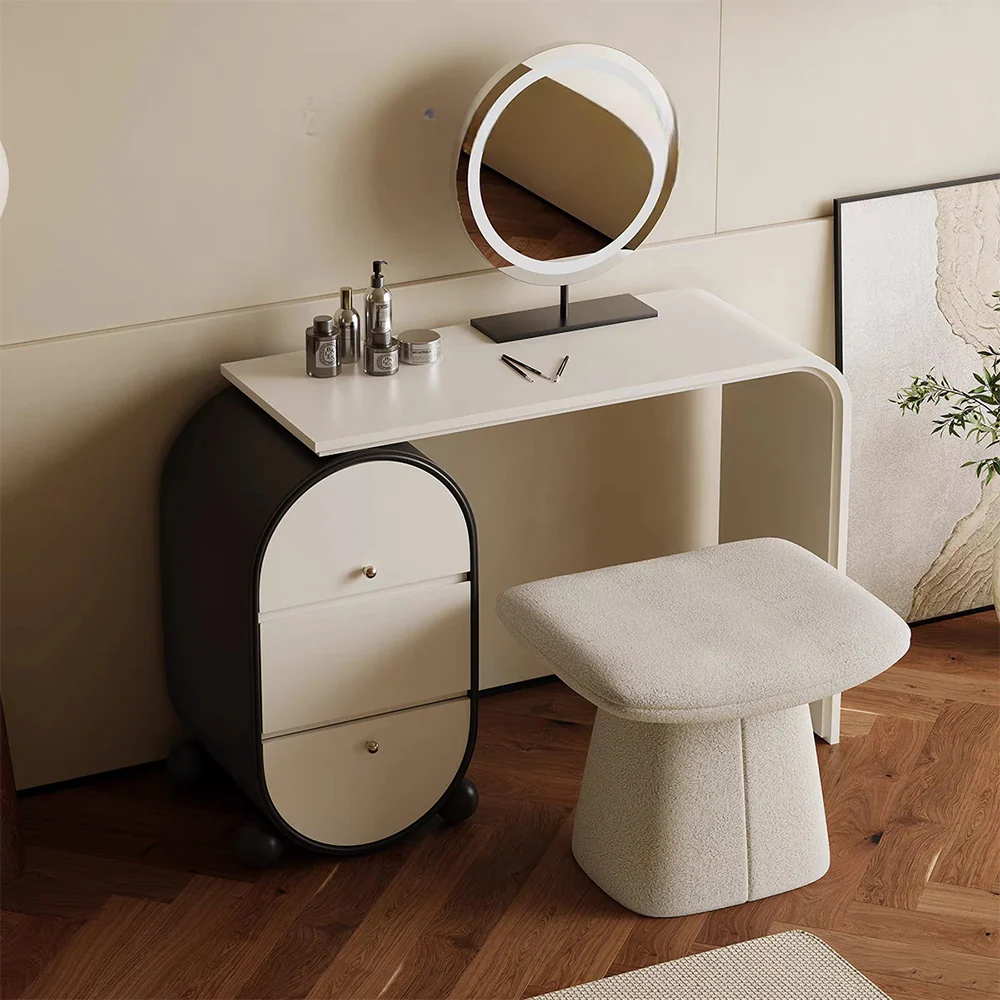 LUXORA DR1082 100-120cm Lacquered Solid Wood Tabletop Dressing Table - Image 3