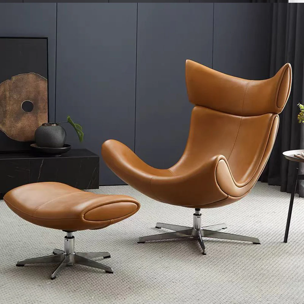 LIVARA EC1025 High-Density Sponge Aluminum Alloy Legs Swivel Chair - Image 6