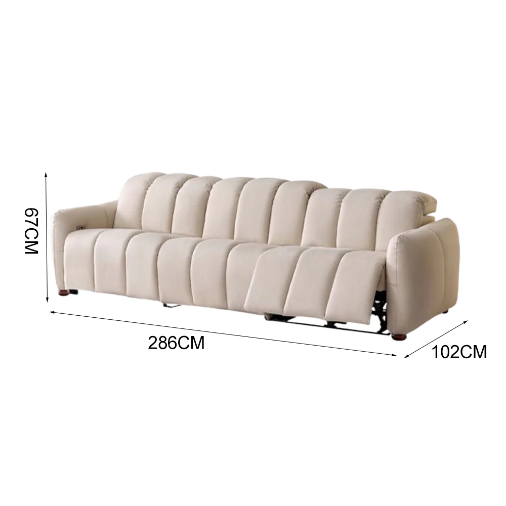 LUXORA FC1011 Pine Wood Frame Sofa - High-Tech Fabric - Image 7