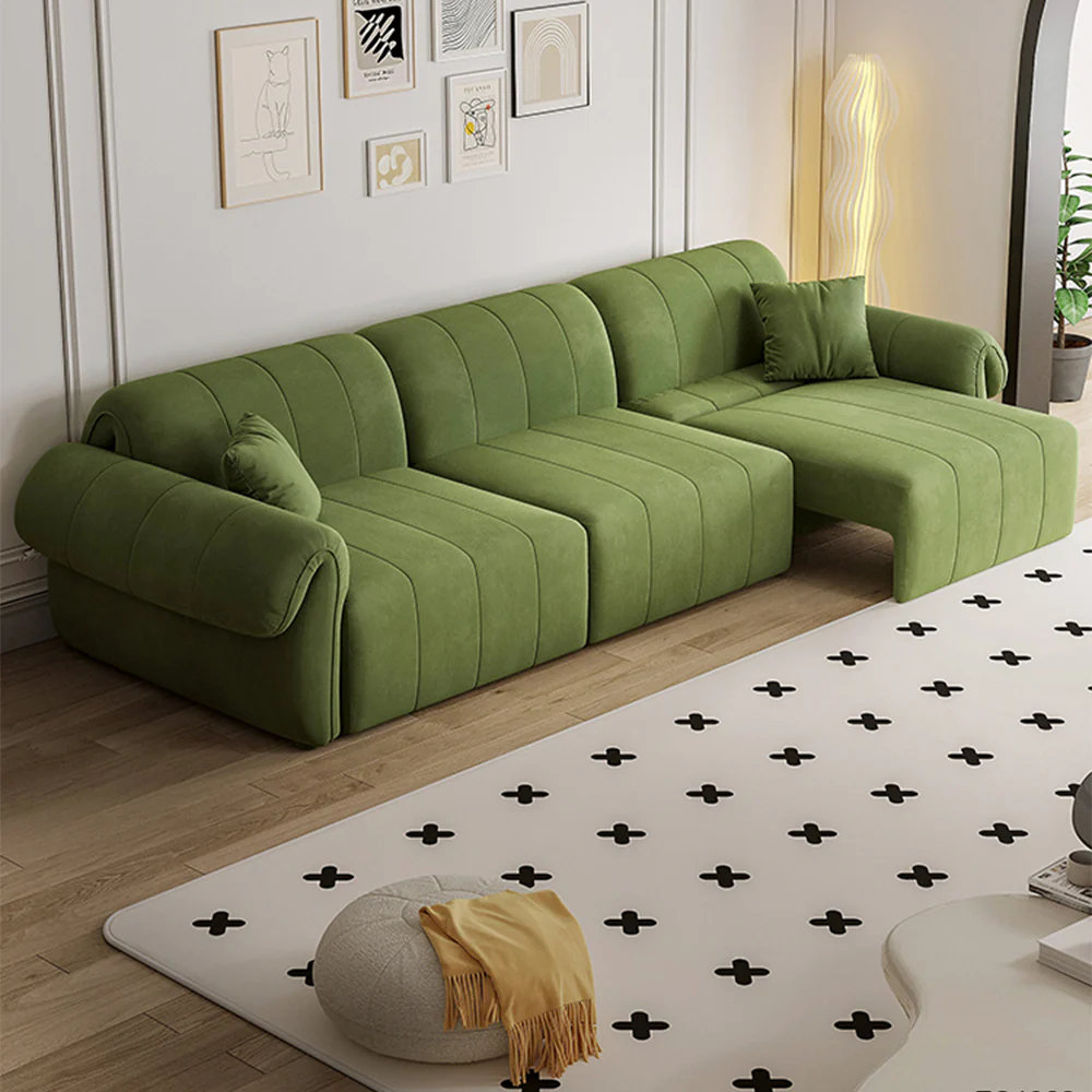 LUXORA FC1023 Pine Wood Frame 3-Seater Sofa - Image 3