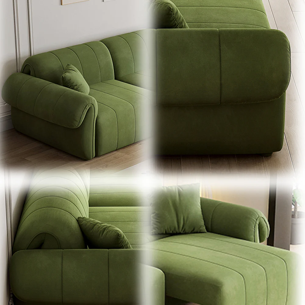 LUXORA FC1023 Pine Wood Frame 3-Seater Sofa - Image 4
