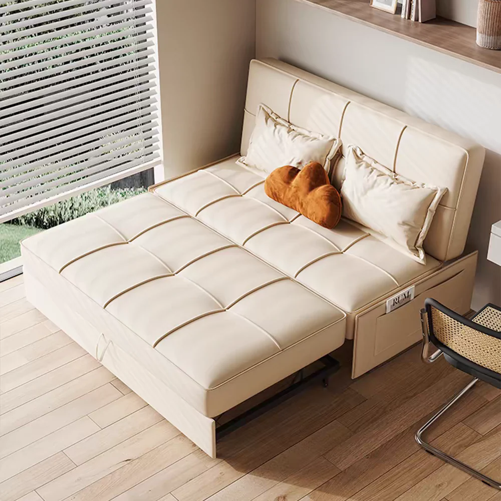LUXORA FC1040 100/120/135/150cm Steel Frame Sofa Solid Wood Sofa Bed - Image 3