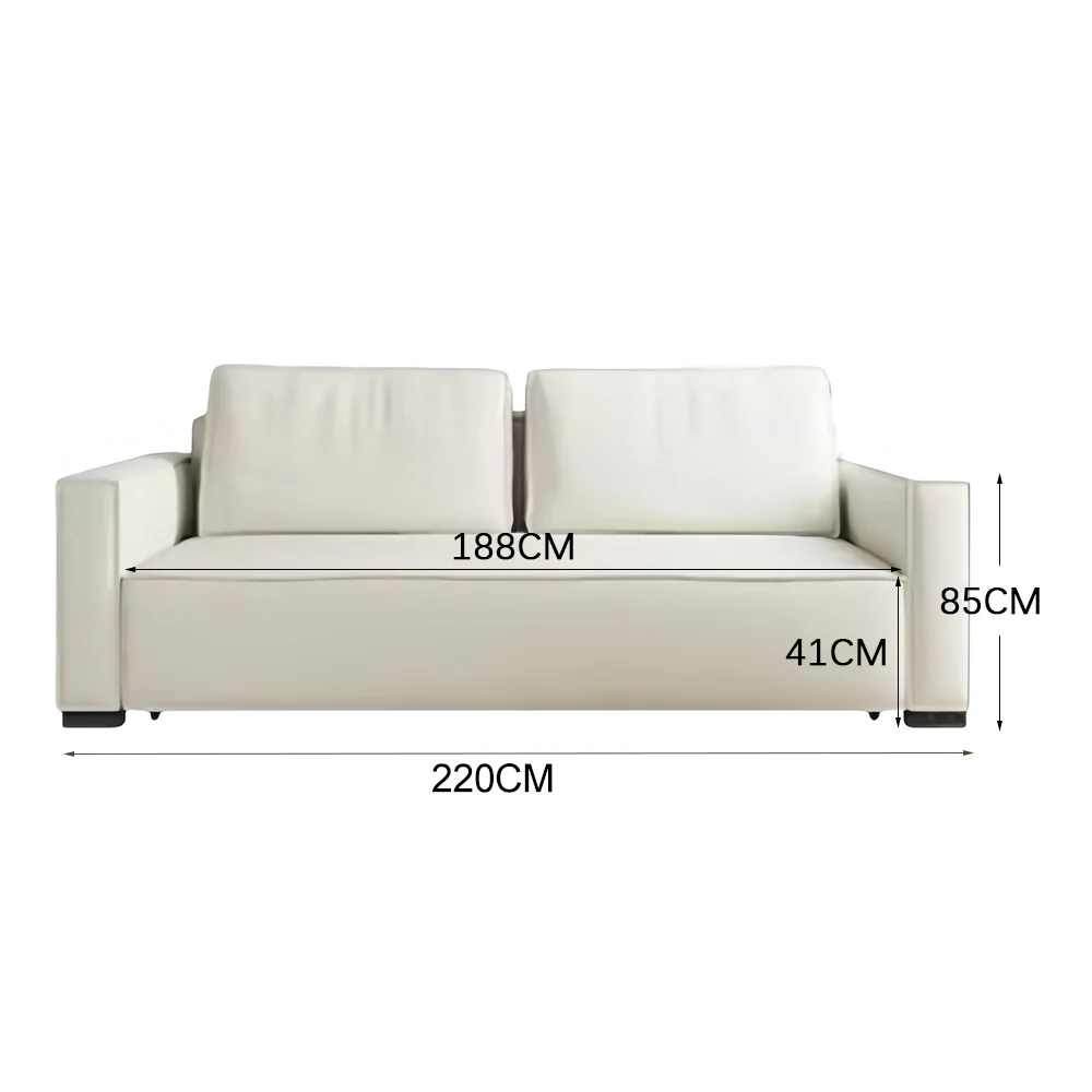 LUXORA FC1042 Plush Cotton Filling Steel Sofa Bed / Sofa - Image 5