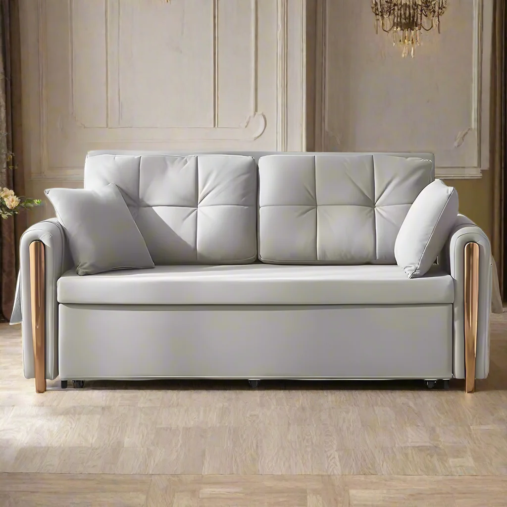 LUXORA FC1048 130/150/180/210cm Solid Wood Frame Sofa / Sofa Bed - Image 3
