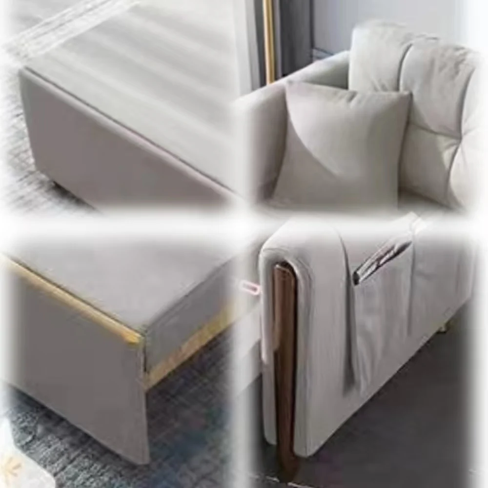 LUXORA FC1048 130/150/180/210cm Solid Wood Frame Sofa / Sofa Bed - Image 4