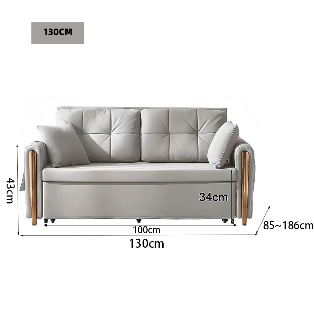 LUXORA FC1048 130/150/180/210cm Solid Wood Frame Sofa / Sofa Bed - Image 5