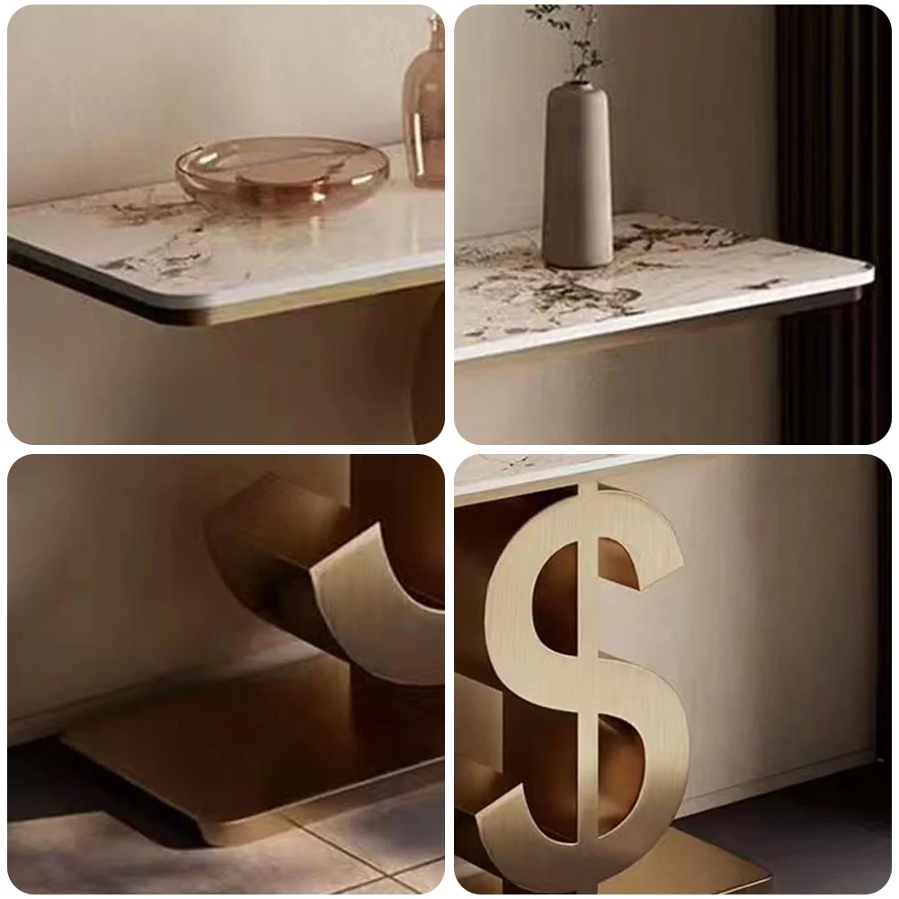 LUXORA CC1028 120/150cm Length Console Table Sintered Stone Countertop - Image 4