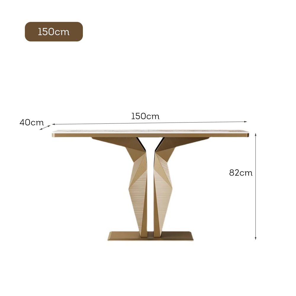 LUXORA CC1038 120/150cm Length Console Table Sintered Stone Countertop - Image 6