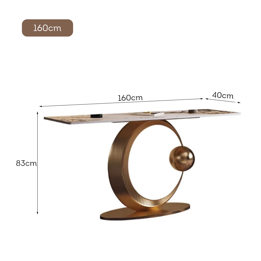 LUXORA CC1041 140/150/160cm Length Console Table Sintered Stone Countertop - Image 7