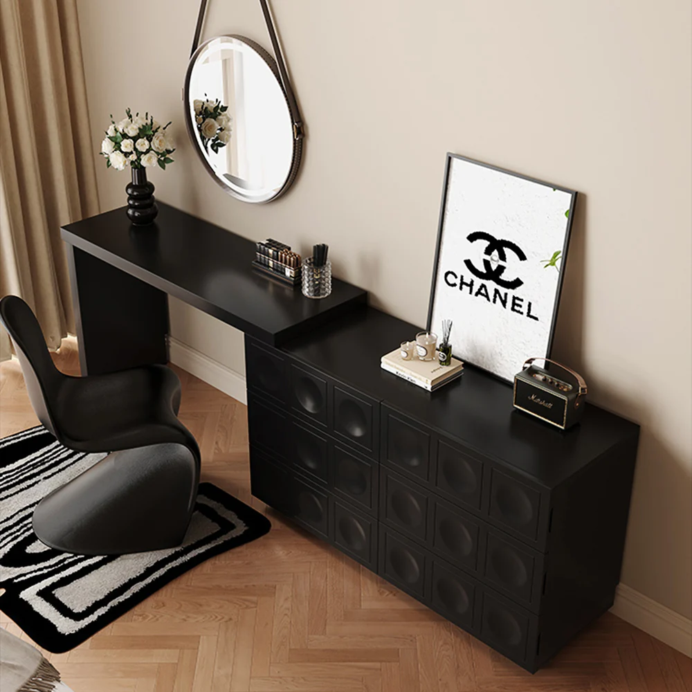 LUXORA DR1045 120cm Minimalist Solid Wood Dressing Table - Image 2