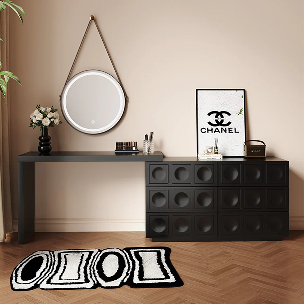 LUXORA DR1045 120cm Minimalist Solid Wood Dressing Table - Image 4
