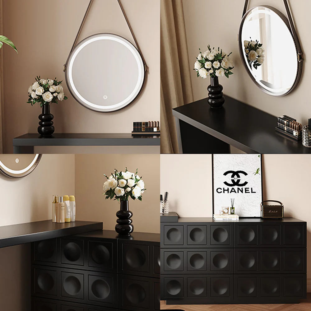 LUXORA DR1045 120cm Minimalist Solid Wood Dressing Table - Image 5