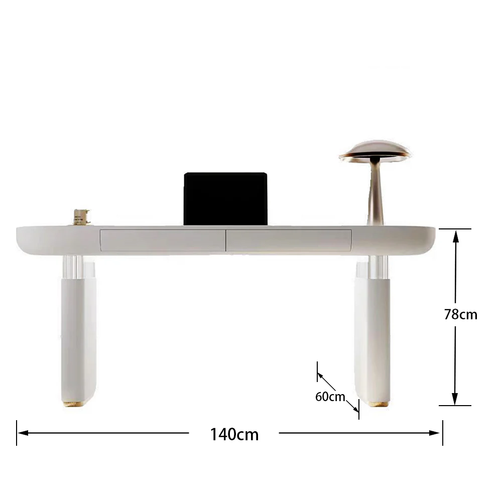 LUXORA DR1069 120/140/160/180cm Minimalist Style Painted Desk - Image 6