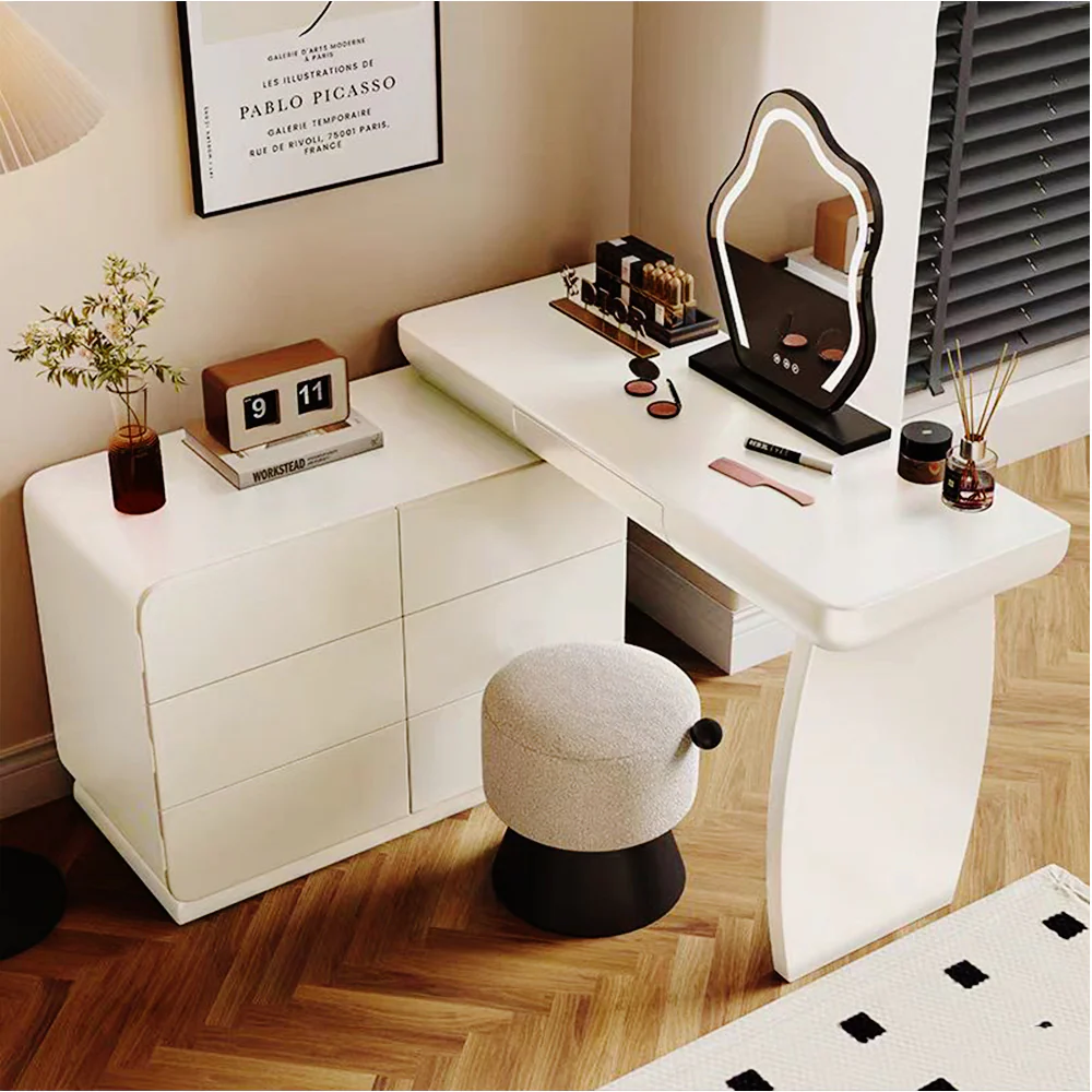 LUXORA DR1083 120cm Minimalist Solid Wood Dressing Table - Image 4