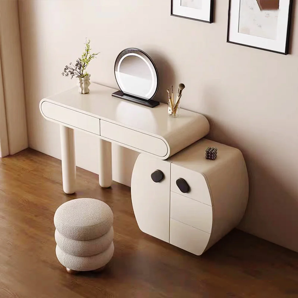 LUXORA DR1085 80/100/120cm Minimalist Solid Wood Dressing Table - Image 2