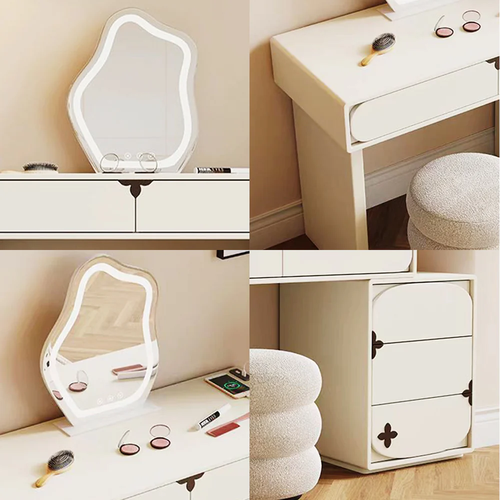 LUXORA DR1088 100/120cm Minimalist Solid Wood Dressing Table - Image 5