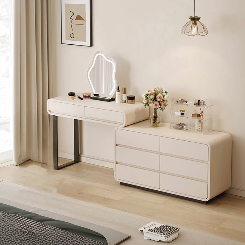 LUXORA DR1093 100/120cm Minimalist Solid Wood Dressing Table - Image 3