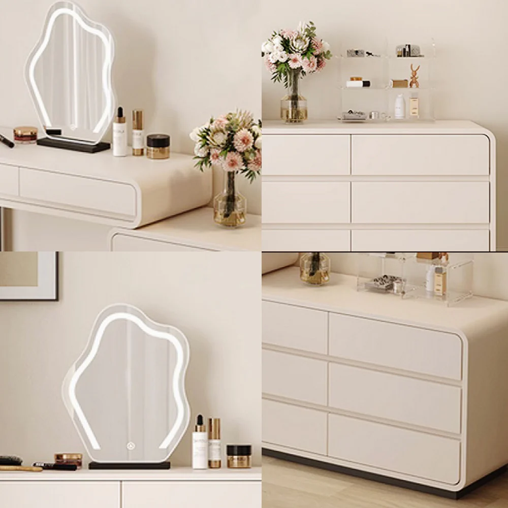 LUXORA DR1093 100/120cm Minimalist Solid Wood Dressing Table - Image 4