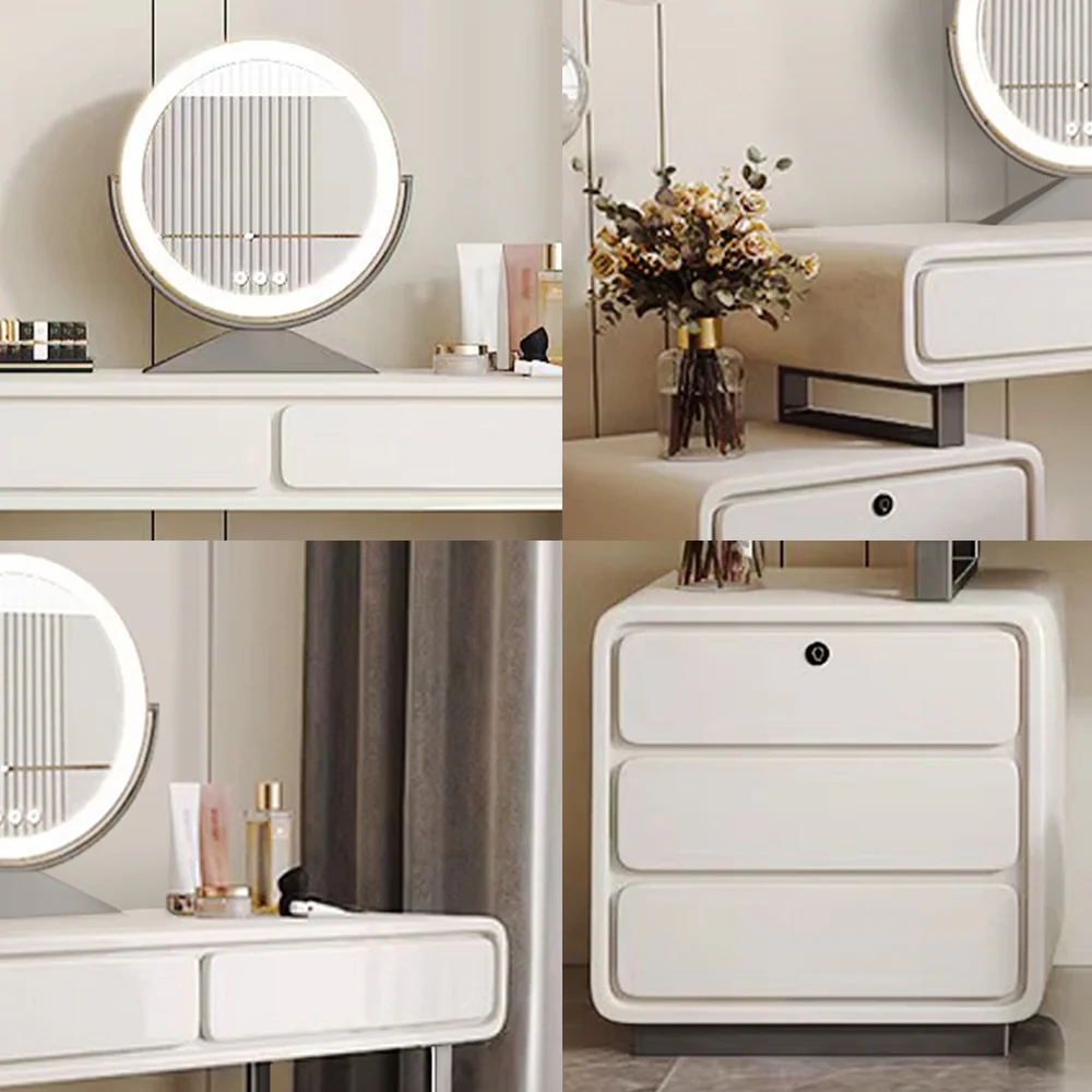 LUXORA DR1094 80/100/120cm Minimalist Solid Wood Dressing Table - Image 4