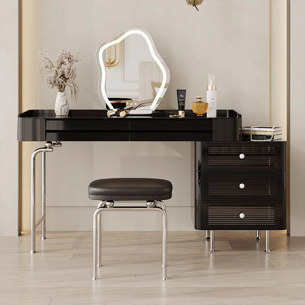 LUXORA DR1095 80/100/120cm Minimalist Solid Wood Dressing Table - Image 3
