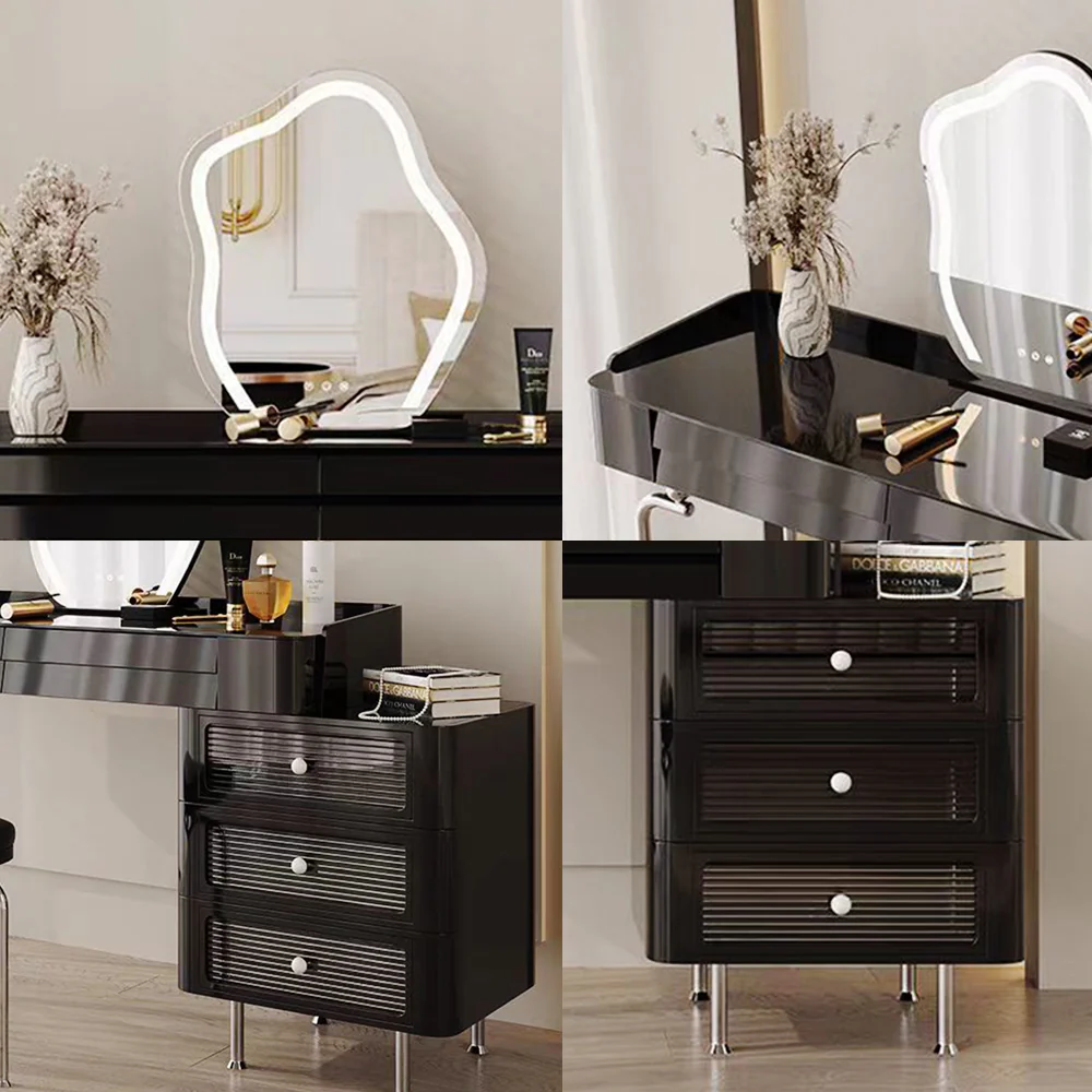LUXORA DR1095 80/100/120cm Minimalist Solid Wood Dressing Table - Image 6