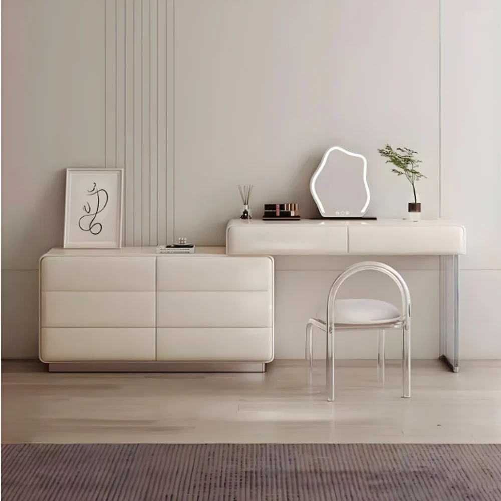 LUXORA DR1098 100/120cm Minimalist Solid Wood Dressing Table - Image 2